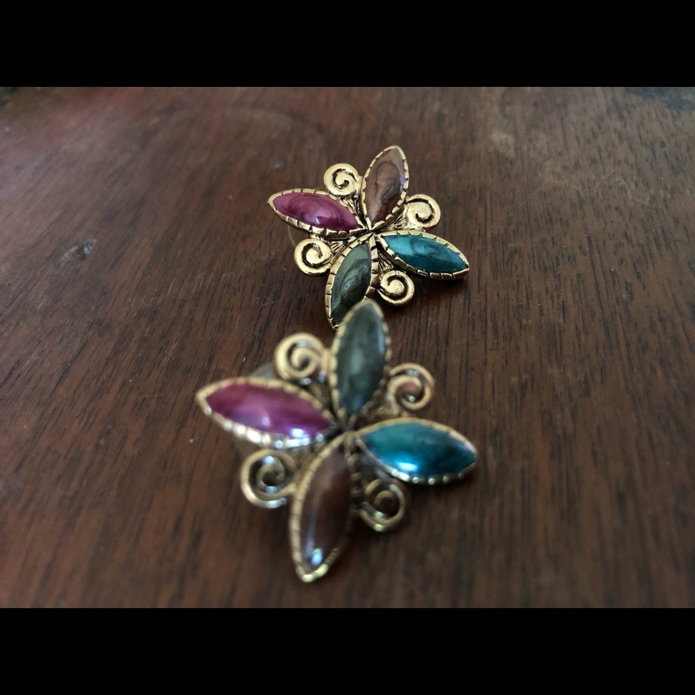 3 pairs of vintage 1980’s earrings - Picture 6 of 8